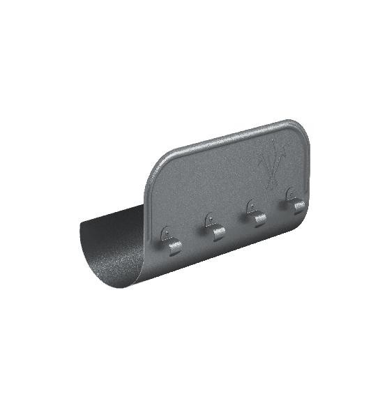 Водосток Aquasistem, Система 125/90 - Ограничитель перелива прямой RR 23 Маренго matt купить в Калаче-на-Дону