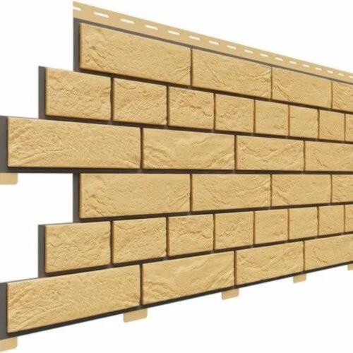 Фасадная панель Доломит Кирпич Славянка Желтый купить в Калаче-на-Дону