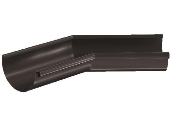 Водосток Aquasistem, система 150/100 - Угол желоба,внутренний 135° RR 32 Тёмно-Коричневый купить в Калаче-на-Дону