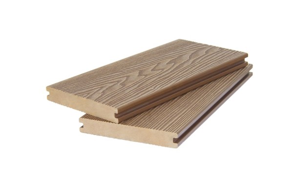 Доска террасная 3D фактура дерева POLIVAN GROUP двухсторонняя полнотелая SINGARAJA песочный купить в Калаче-на-Дону