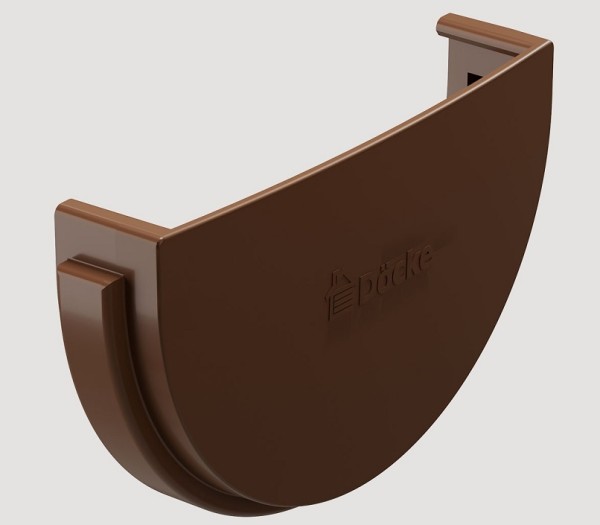 Заглушка желоба ПВХ Docke STANDART Светло-коричневый купить в Калаче-на-Дону