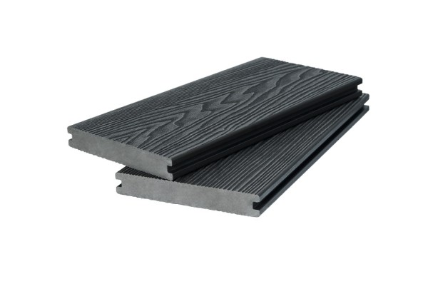 Доска террасная 3D фактура дерева POLIVAN GROUP двухсторонняя полнотелая SINGARAJA чёрный купить в Калаче-на-Дону