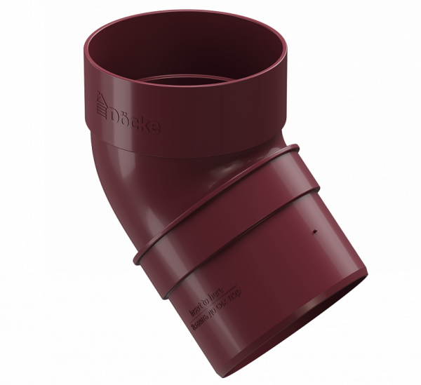 Колено 45˚ПВХ Docke STANDART красный купить в Калаче-на-Дону