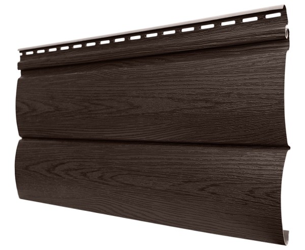 Виниловый сайдинг tecos, серия lux - оцилиндрованный брус двойной, - бразильская вишня купить в Калаче-на-Дону