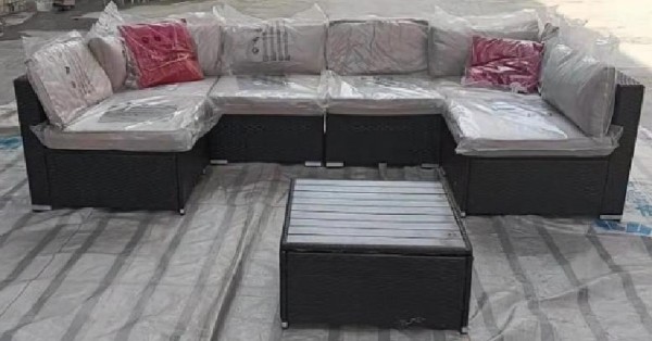 Диван-Трансформер AFINA модульный плетеный из иск. ротанга YR822D Brown/Beige купить в Калаче-на-Дону