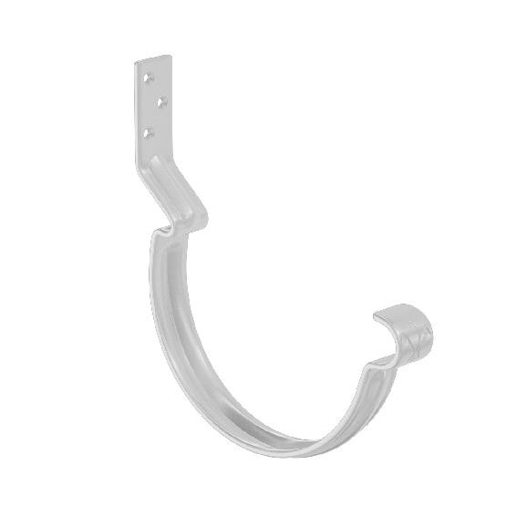 Водосток Aquasistem, система 125x90 - Крюк крепления желоба короткий RR 20 Мраморно-белый купить в Калаче-на-Дону