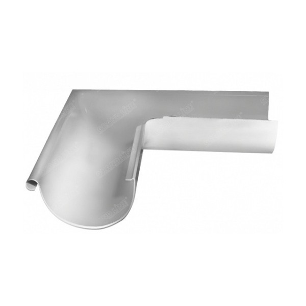 Водосток Grand Line 150x100 – Угол наружный 90° RAL 9003 купить в Калаче-на-Дону