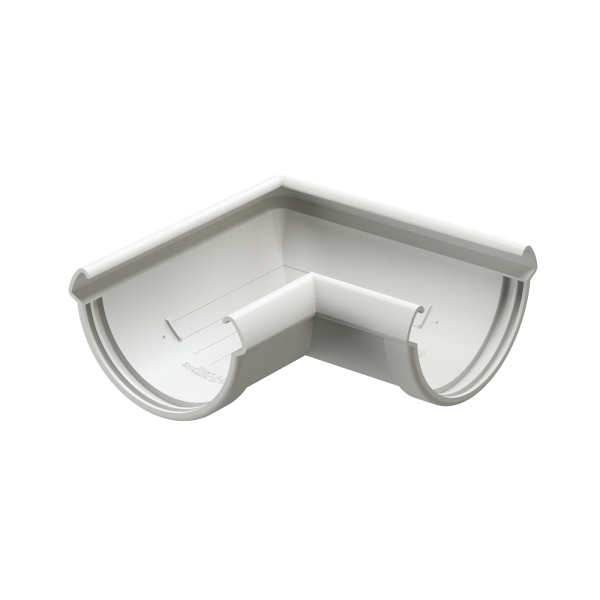 Угол желоба 90° Docke Lux ПВХ Пломбир купить в Калаче-на-Дону