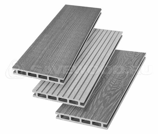 Террасная доска из ДПК SW Carpinus (R) — двухсторонняя пепельный купить в Калаче-на-Дону