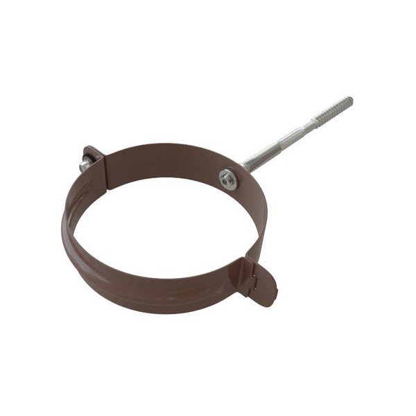 Водосток Альта-Профиль Метал – Хомут трубы металлический (коричневый) купить в Калаче-на-Дону