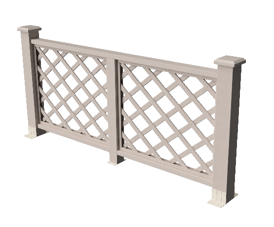 Ограждения декоративное ДПК GRINDERDECO Ламбет выбеленый дуб купить в Калаче-на-Дону