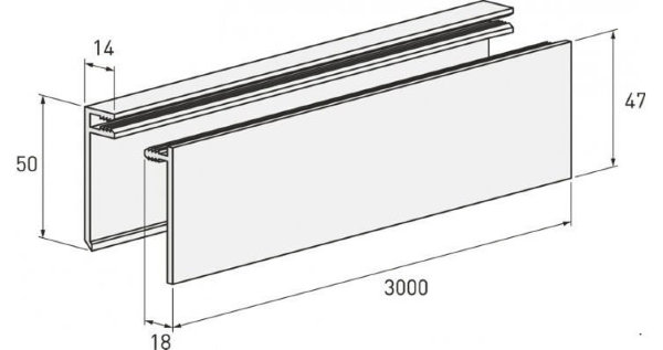 Планка финишная белая купить в Калаче-на-Дону