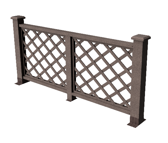 Ограждения декоративное ДПК GRINDERDECO Ламбет венге купить в Калаче-на-Дону