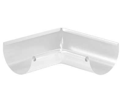 Водосток Aquasistem, система 125x90 - Угол желоба, внутренний 90° RR 20 Мраморно-белый