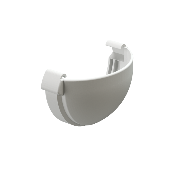 Заглушка желоба Docke Lux ПВХ Пломбир купить в Калаче-на-Дону