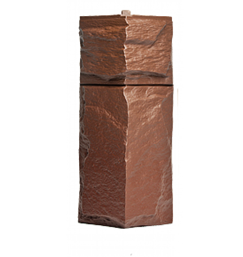 Угол T-Сайдинг-Гранит Леон Коричневый купить в Калаче-на-Дону