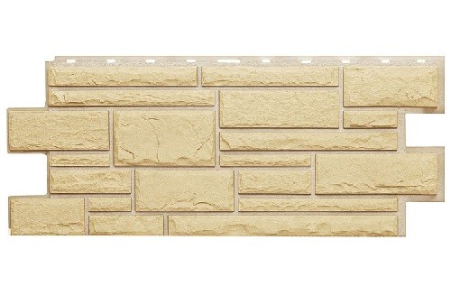 Фасадная панель Техоснастка, Камень Дикий, Желтый купить в Калаче-на-Дону