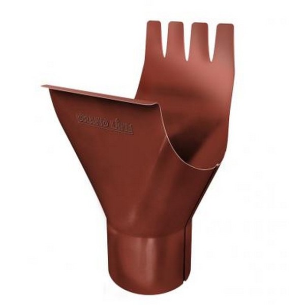 Водосток Grand Line 125x90 – Воронка желоба RAL 8004 купить в Калаче-на-Дону