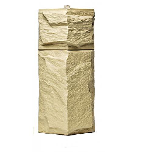 Угол T-Сайдинг-Гранит Леон Желтый купить в Калаче-на-Дону