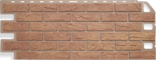 Фасадная панель Цокольный сайдинг Альта-профиль - коллекция "кирпич", кирпич бежевый купить в Калаче-на-Дону