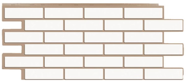 Фасадная панель T-Сайдинг - Кирпич Модерн Белый купить в Калаче-на-Дону