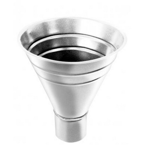 Водосток Grand Line 125x90 – Воронка водосборная RAL 9003 купить в Калаче-на-Дону