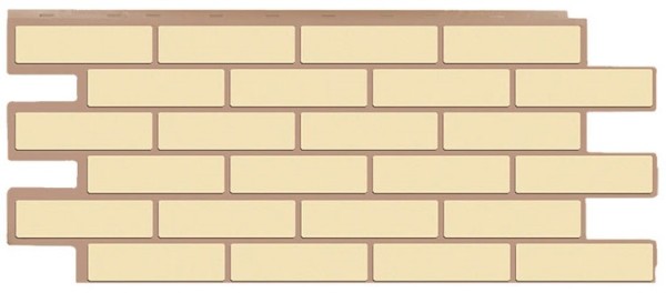 Фасадная панель T-Сайдинг - Кирпич Модерни Желтый купить в Калаче-на-Дону