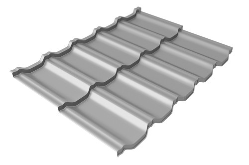 Металлочерепица модульная Квинта Uno Grand Line c 3D резом 0,5 Satin RAL 7004 сигнальный серый купить в Калаче-на-Дону
