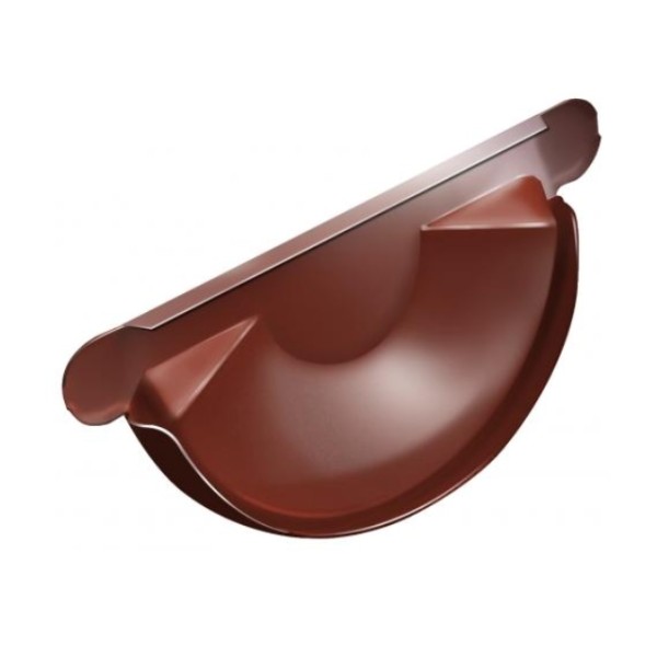 Водосток Grand Line 125x90 – Заглушка желоба RAL 8004 купить в Калаче-на-Дону