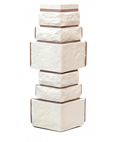 Угол T-Сайдинг-Дикий Камень Белый купить в Калаче-на-Дону