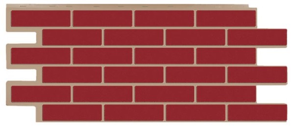 Фасадная панель T-Сайдинг - Кирпич Модерн Красный купить в Калаче-на-Дону