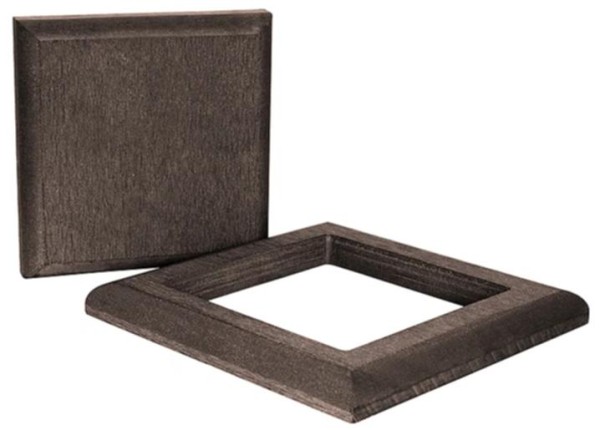 Комплект крышка и юбка ДПК для столба Polivan DENPASAR темно-коричневый купить в Калаче-на-Дону