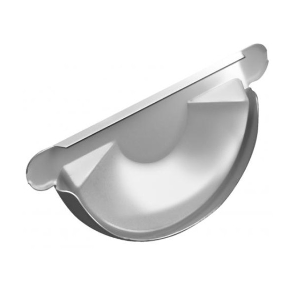 Водосток Grand Line 125x90 – Заглушка желоба RAL 9003 купить в Калаче-на-Дону