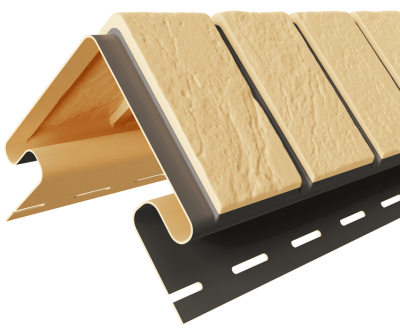 Угол наружный «Кирпич славянка» прокрашенный, Жёлтый