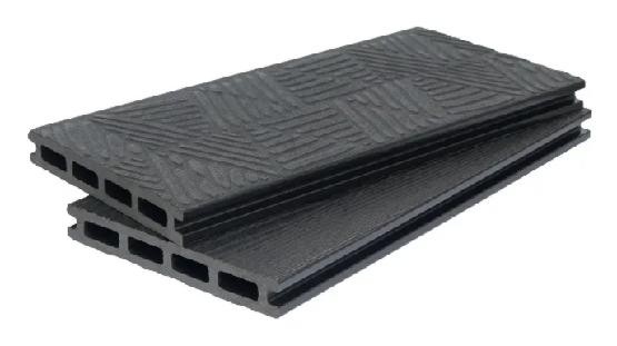 Террасная доска ДПК POLIVAN GROUP 3D+3D NEW пустотелая двухсторонняя DENPASAR Чёрный купить в Калаче-на-Дону