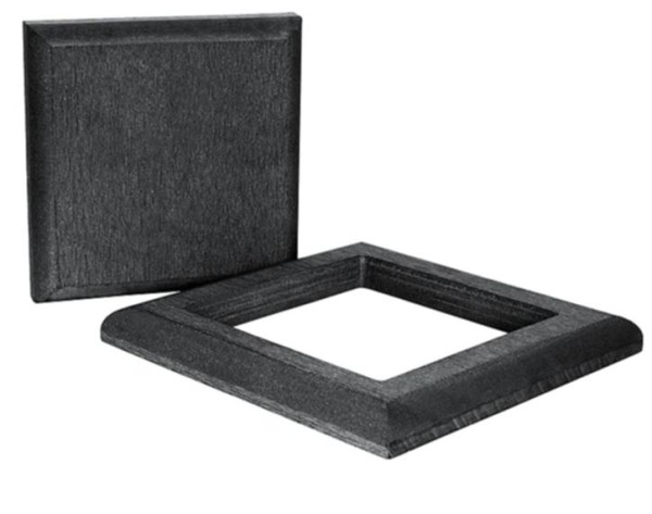 Комплект крышка и юбка ДПК для столба Polivan DENPASAR черный купить в Калаче-на-Дону