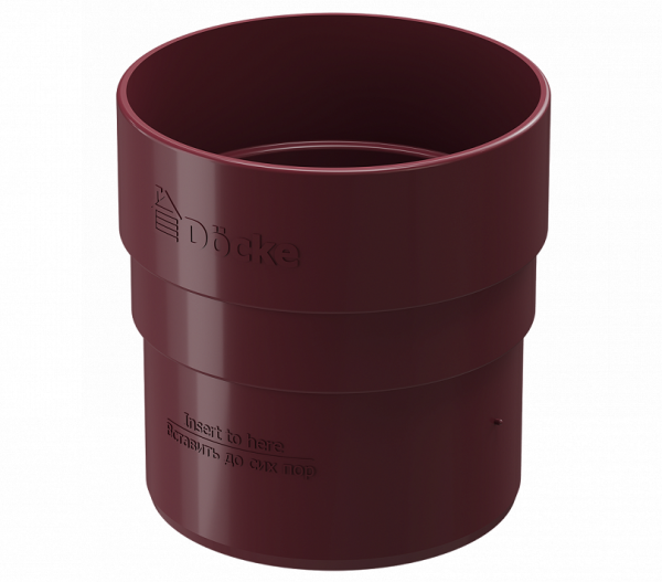 Муфта соединительная ПВХ Docke STANDART красный купить в Калаче-на-Дону