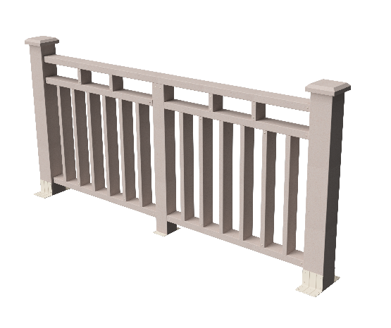 Ограждения декоративное ДПК GRINDERDECO Европа выбеленый дуб купить в Калаче-на-Дону