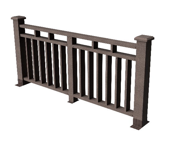 Ограждения декоративное ДПК GRINDERDECO Европа венге купить в Калаче-на-Дону