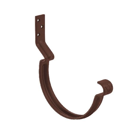 Водосток Aquasistem, Система 125x90 -  Крюк крепления желоба короткий RAL 8017 Коричневый matt купить в Калаче-на-Дону