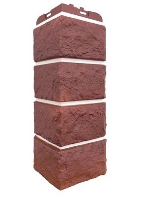 Угол наружный Grand Line Колотый Камень Корица, Шов белый купить в Калаче-на-Дону