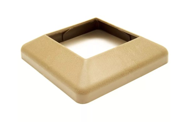 Крышка нижняя ПВХ для столба Deckart 125х125 Орех купить в Калаче-на-Дону