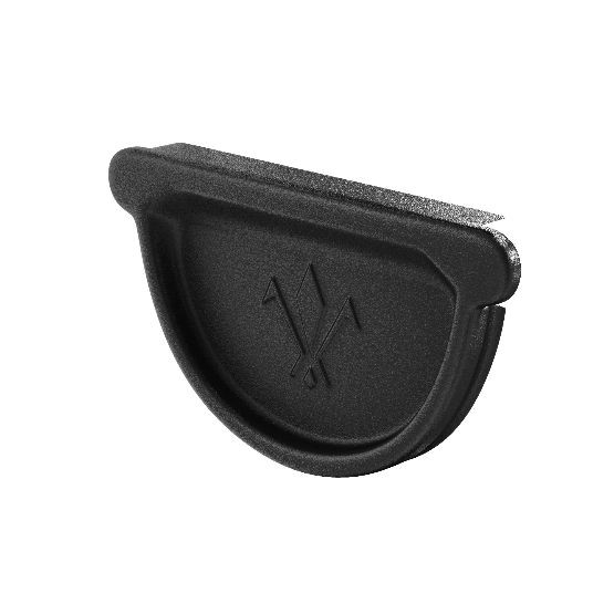 Водосток Aquasistem, система 125x90 - Заглушка универсальная с резиновым уплотнителем RAL 9005 Чёрный купить в Калаче-на-Дону