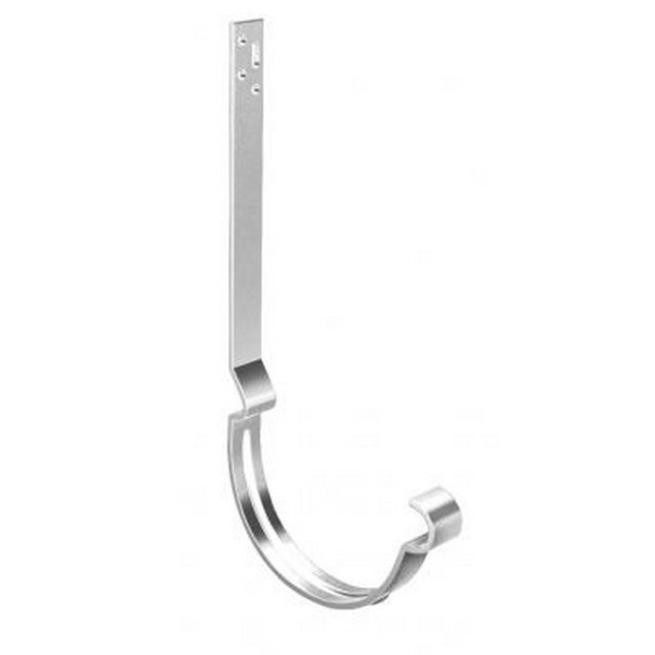 Водосток Grand Line 125x90 – Кронштейн длинный полоса RAL 9003 купить в Калаче-на-Дону