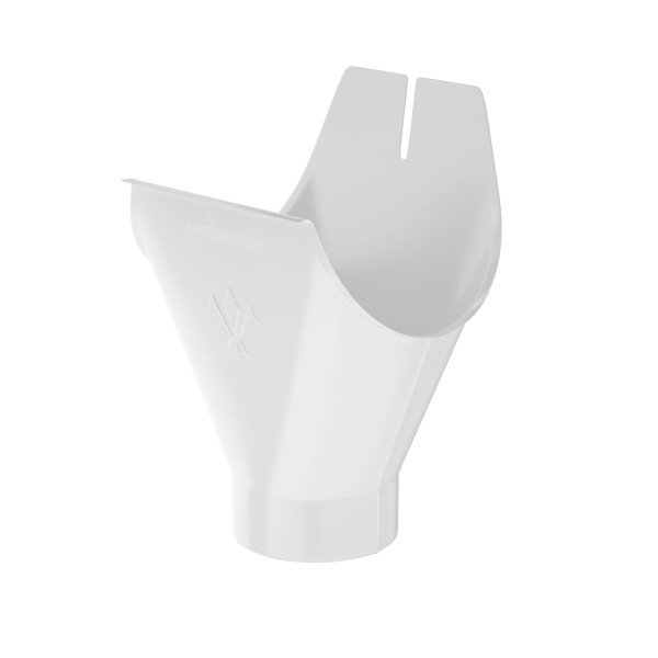 Водосток Aquasistem, система 125x90 - Воронка желоба RAL 9003 Белый купить в Калаче-на-Дону