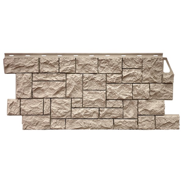 Фасадная панель FineBer, Камень Дикий, Песочный купить в Калаче-на-Дону