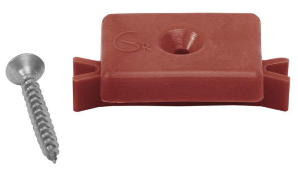 Пластиковая клипса с саморезом, Grinder шовный монтаж 5 mm красный купить в Калаче-на-Дону