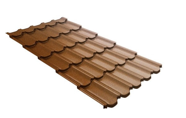 Металлочерепица квинта плюс с 3D резом 0,5 Quarzit Cuprum Steel купить в Калаче-на-Дону