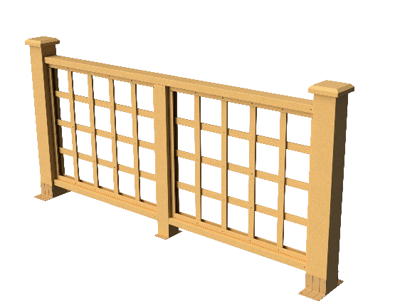 Ограждения декоративное ДПК GRINDERDECO Дувр песчаник купить в Калаче-на-Дону