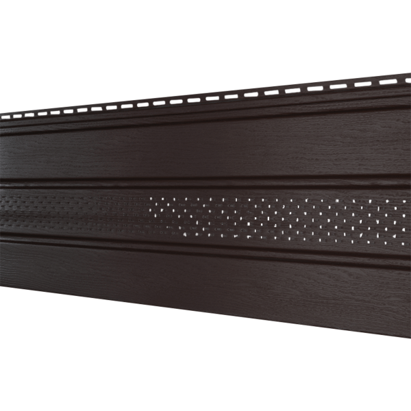 Софит Ю-Пласт Классический, перфорация по центру коричневый купить в Калаче-на-Дону